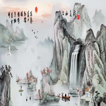 簡(jiǎn)樂(lè)環(huán)保集成墻面-江山如畫(huà)